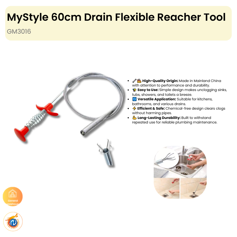 60cm Drain Flexible Reacher Tool(12 in pick bag)