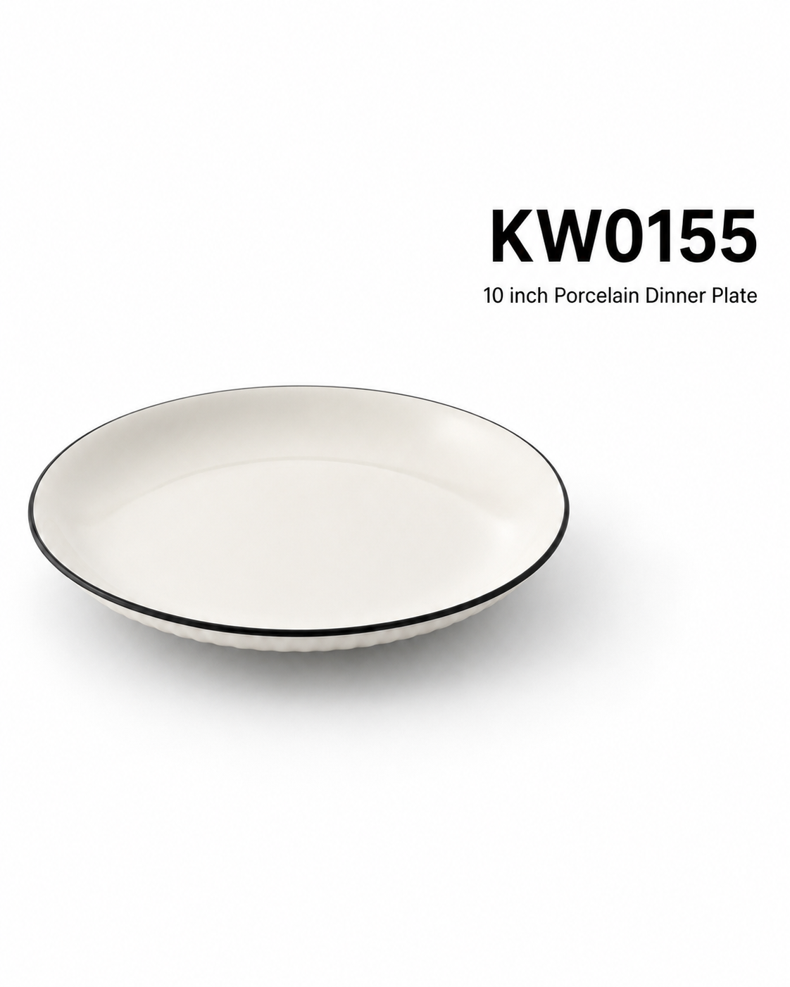 10 inch Porcelain Dinner Plate