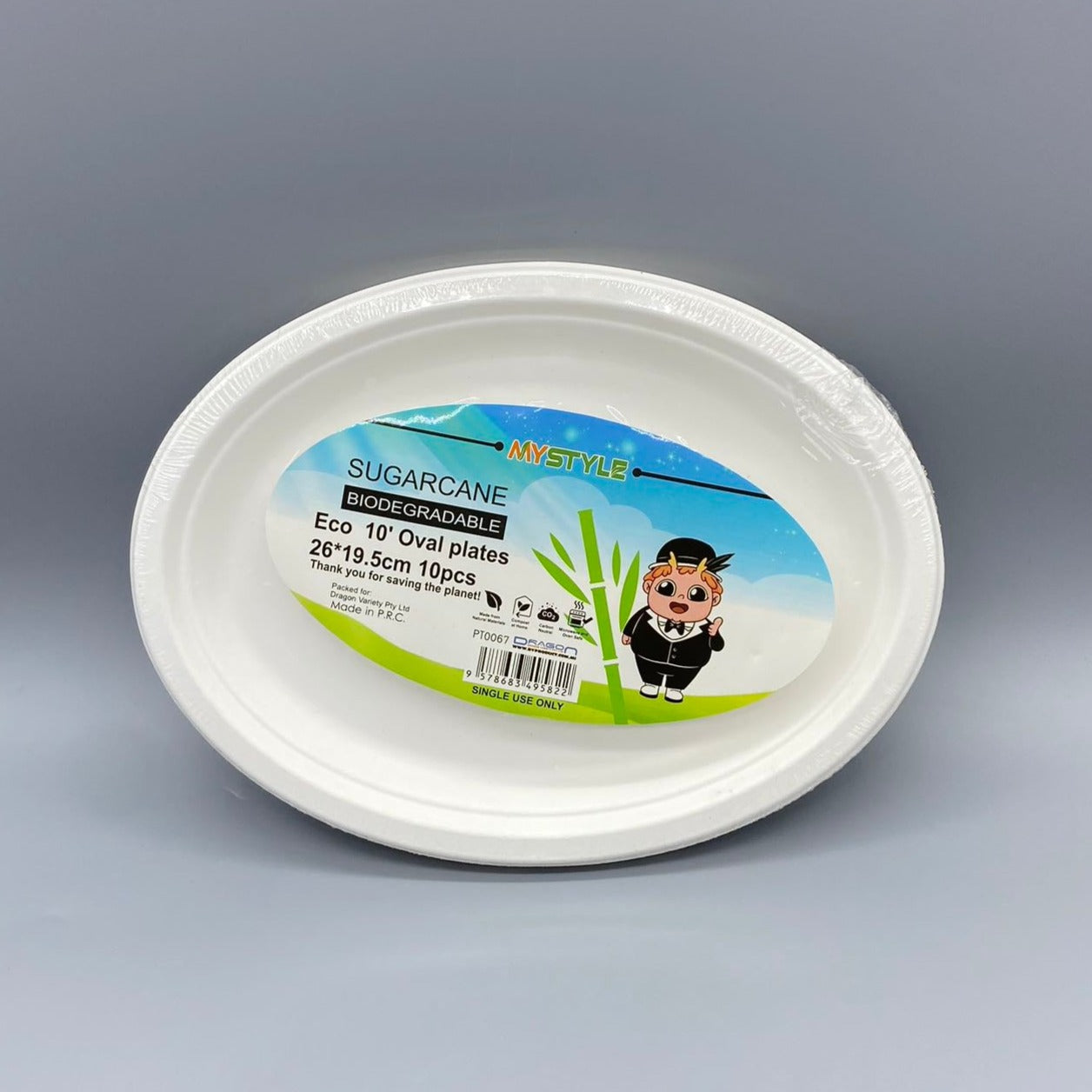 Eco sugarcane Biodegradable 10 round plate