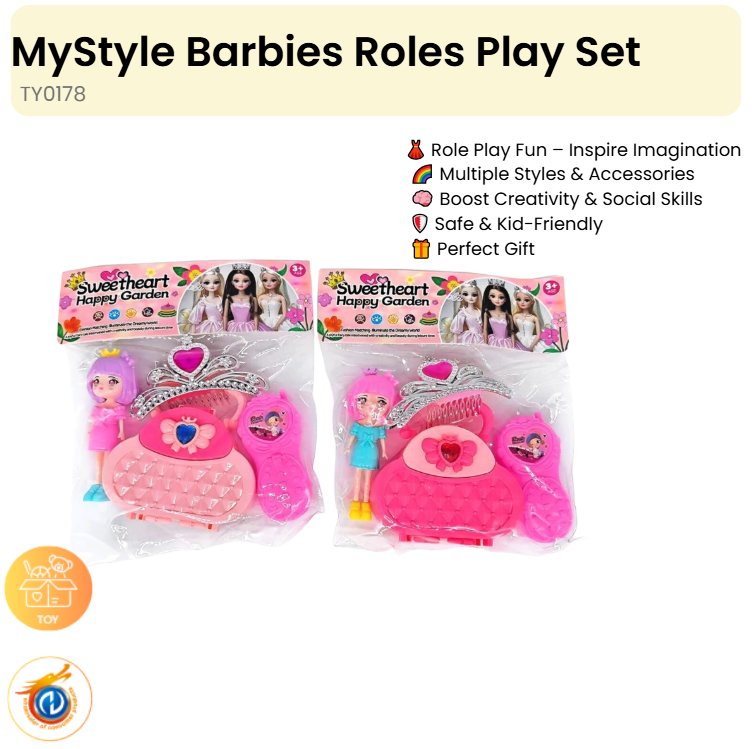Barbies Roles Play Set