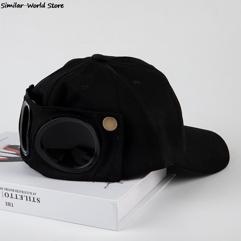 New Aviator Hat Summer Personality Glasses Baseball Cap Female Unisex Sunglasses Cap Small Cap Baseball Cap Boys Cap