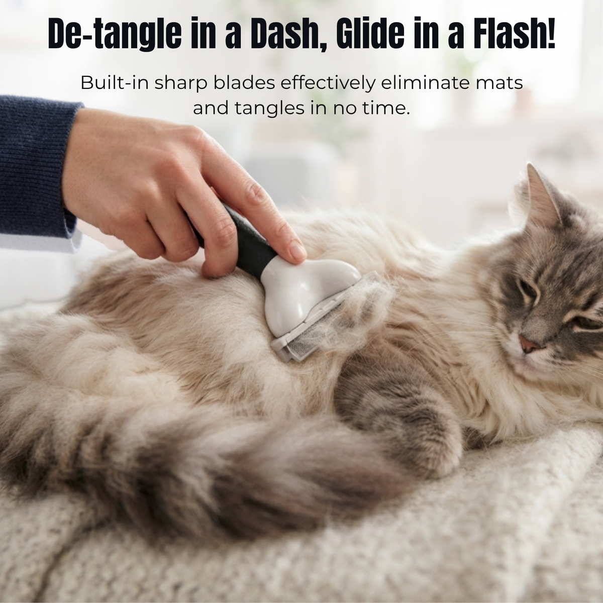 MyStyle Dog Cat Deshedding Brush Pet Undercoat Rake Grooming Tool
