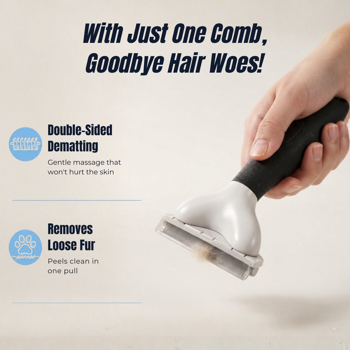 MyStyle Dog Cat Deshedding Brush Pet Undercoat Rake Grooming Tool