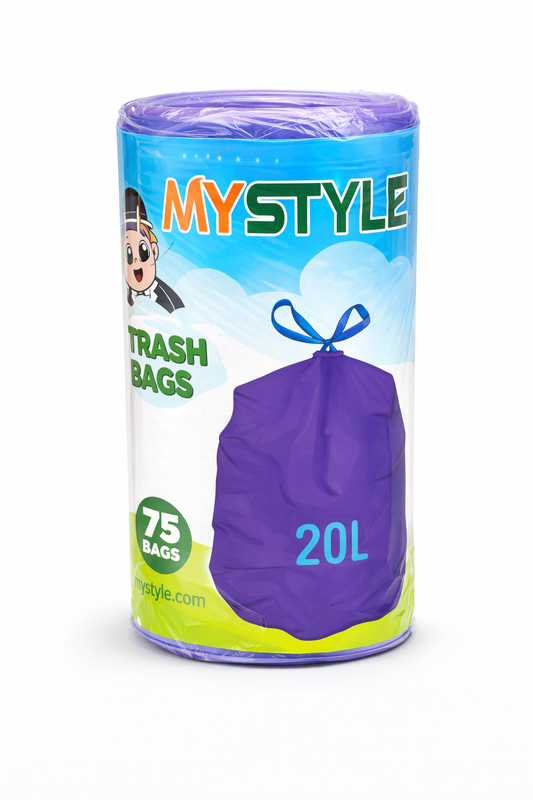 20L Lavender scented Drawtight garbage bag 75pcs