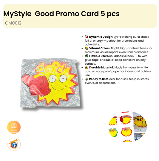 Good Promo Card 5 pcs