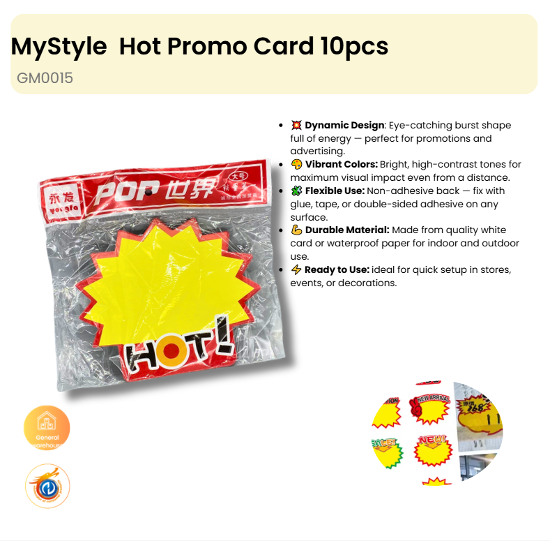 Hot Promo Card 10pcs