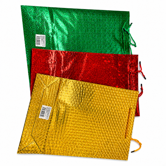 L Laser gift bag 6ASST