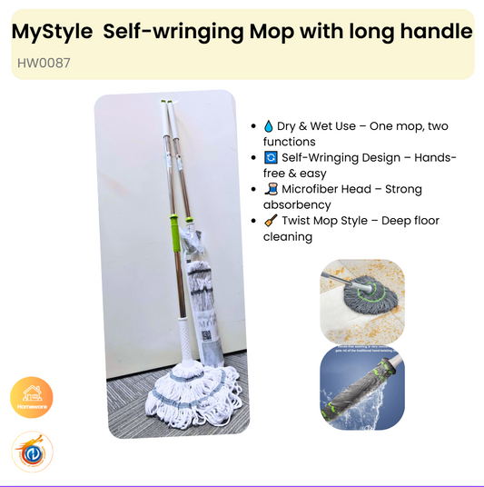 Self-wringing Mop with long handle