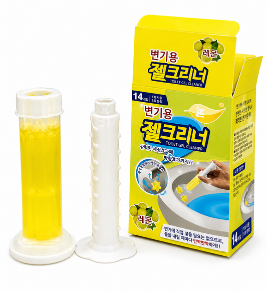 Lemon Toilet Cleaner Gel Air Freshener Aromatic Flower Deodorant