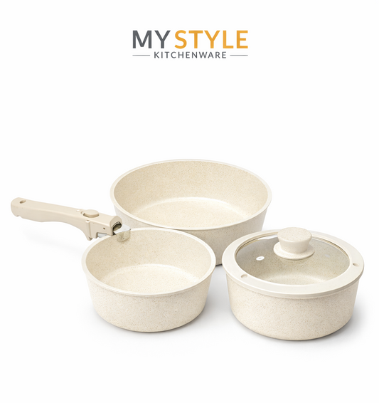 MyStyle Detachable Handle Pot(5) Nonstick Pot Set