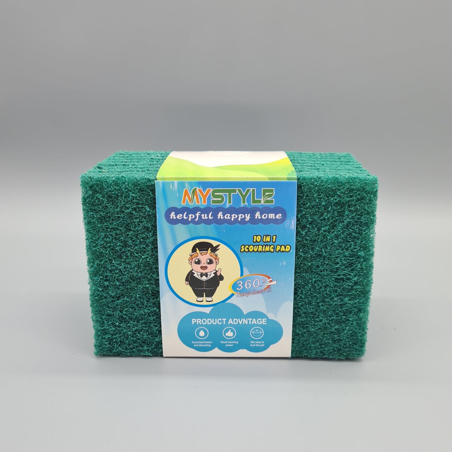 Green Scouring Pad 10pk