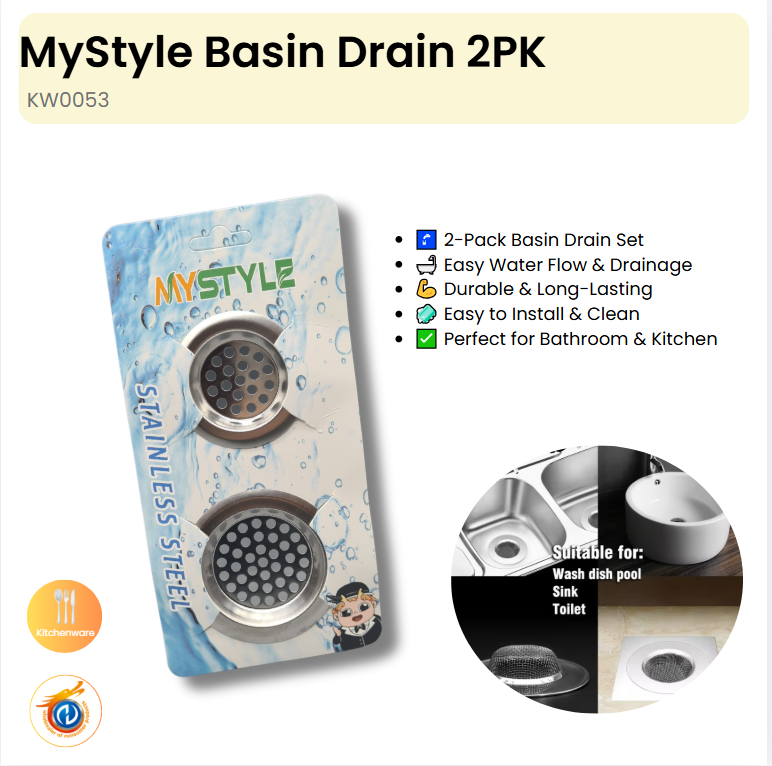 Basin Drain 2PK