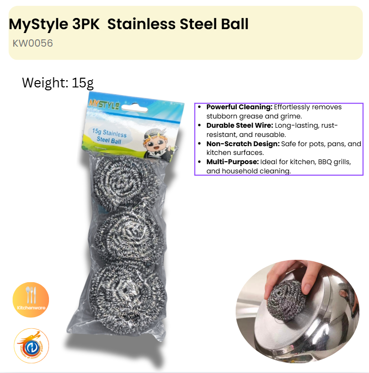3PK 15g Stainless Steel Ball