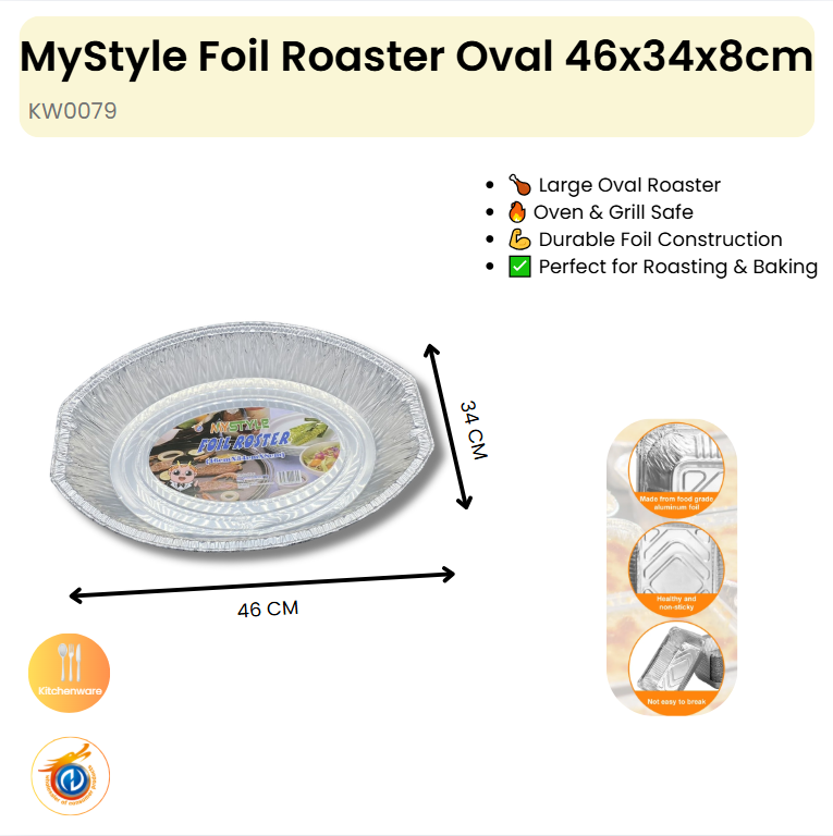 Foil Roaster Oval
