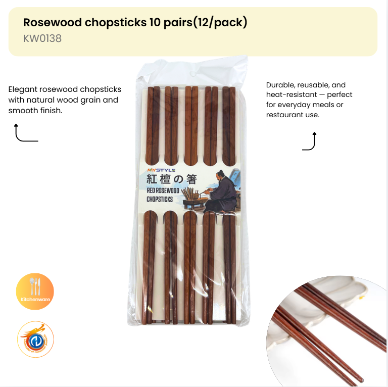 Rosewood chopsticks 10 pairs