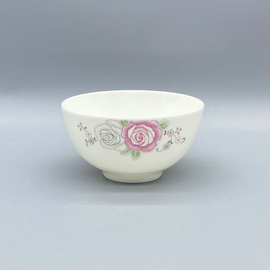 5' Fine Bone Bowl Shadow Flower