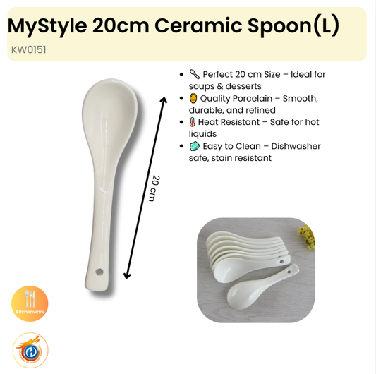 20cm Ceramic Spoon(L)
