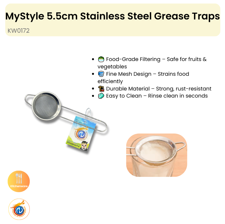 5.5cm Stainless Steel Grease Traps