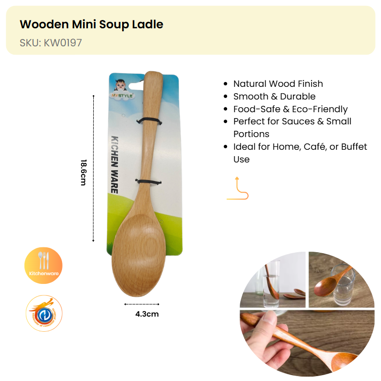 Wooden Mini Soup Ladle