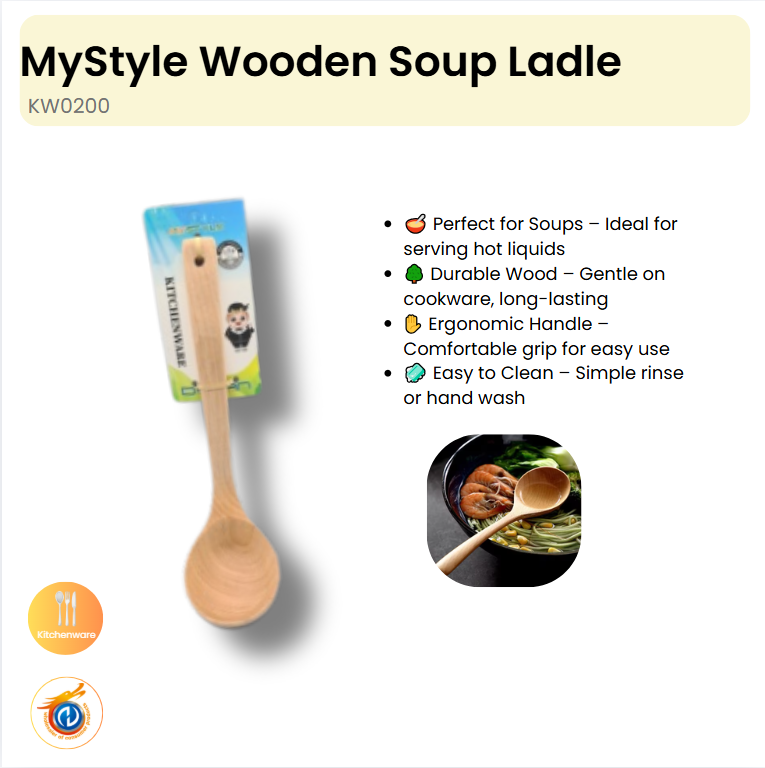 Wooden Soup Ladle