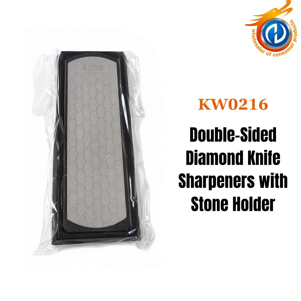 MyStyle Double-Sided Knife Sharpener with Stone Holder