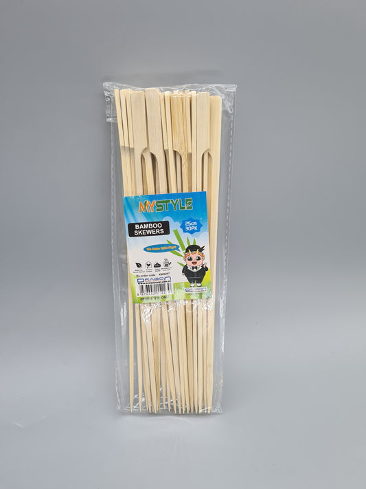 25CM*30PCS THICK BAMBOO SKEWERS