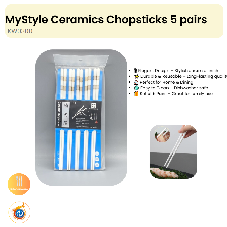 Ceramics Chopsticks 5 pairs