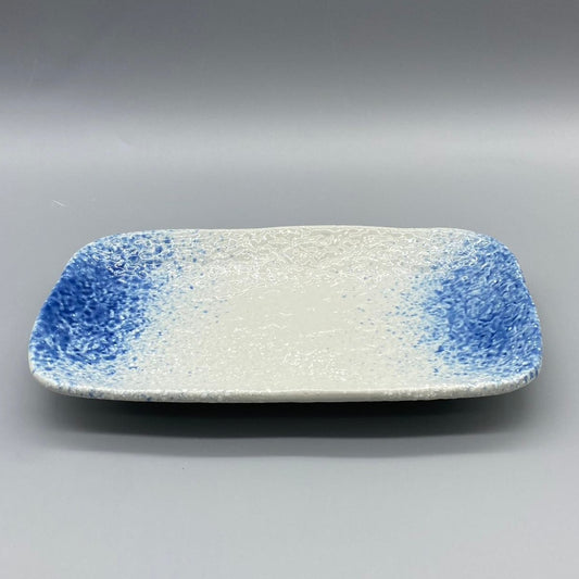 8 inch rectangle sky blue plate