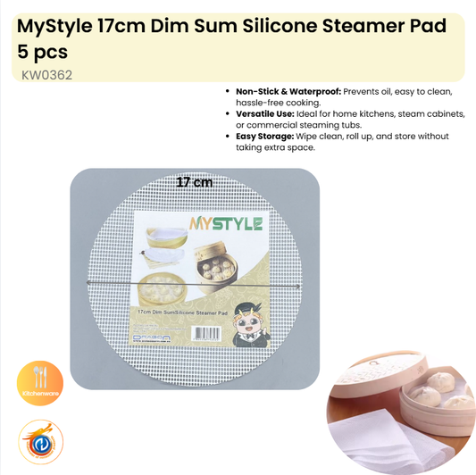 5pcs 17cm Dim Sum Silicone Steamer Pad