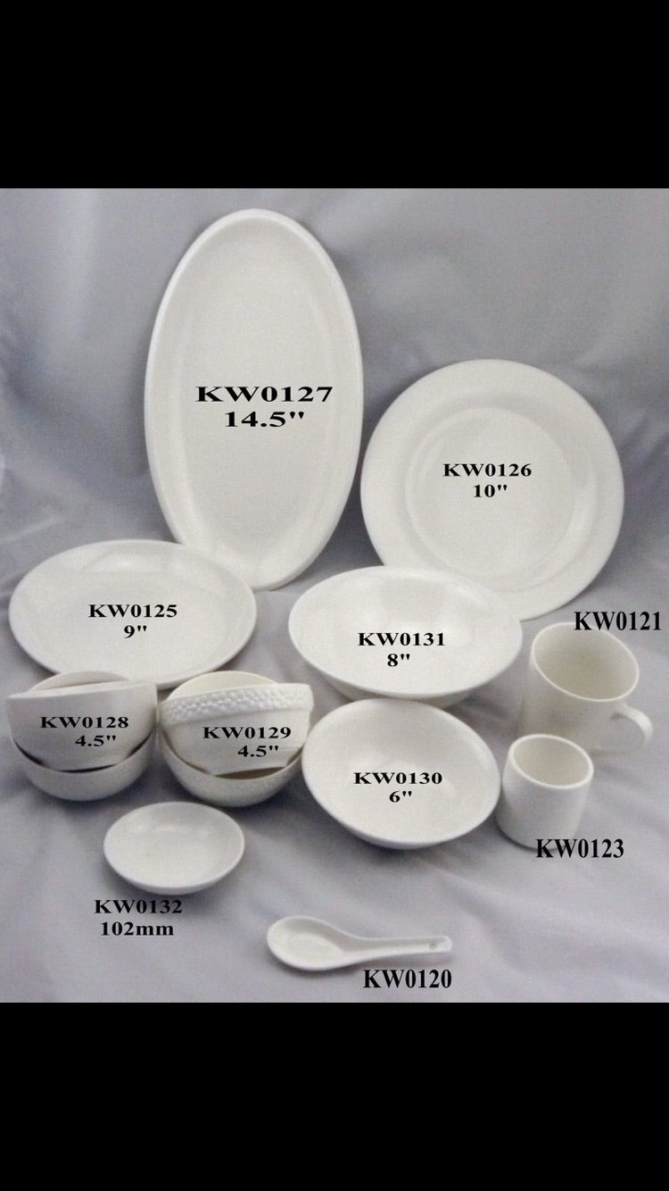 10" Porcelain Dinner Plates , box 35 units get 5% off