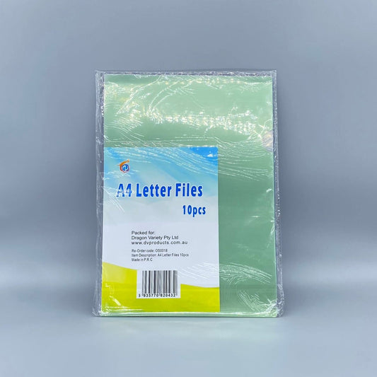 A4 Letter Files 10pcs