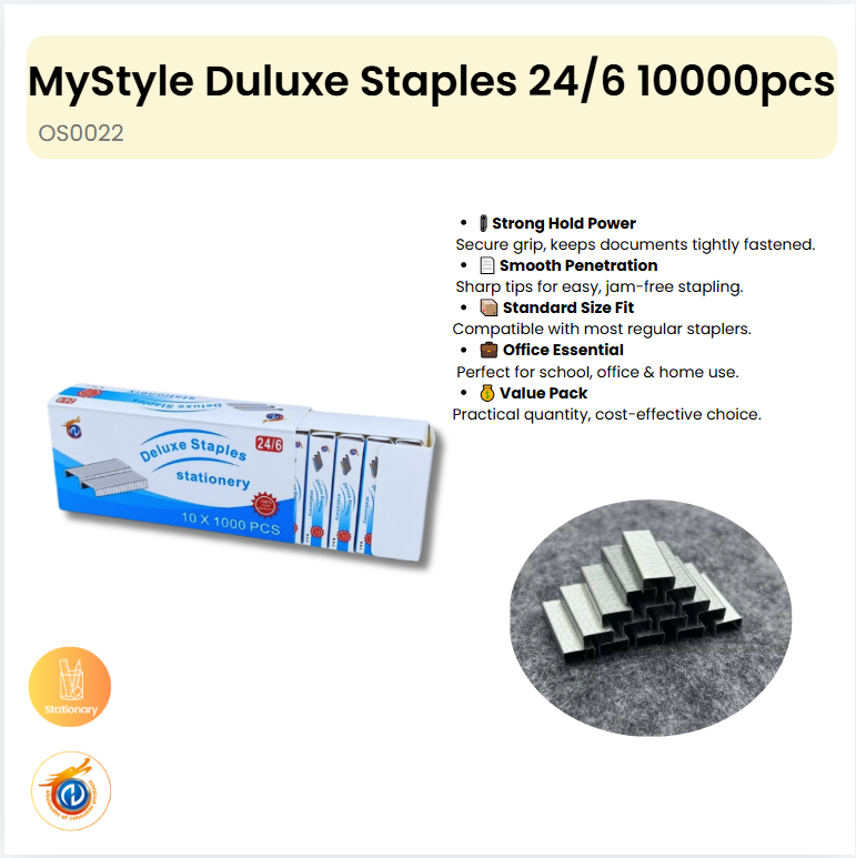 Duluxe Staples 24/6 1000pcs