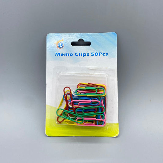 Coloured, Memo, Paper Clips 50Pcs