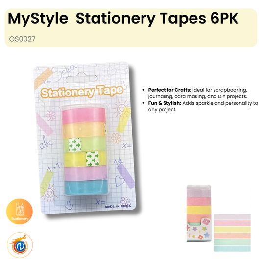 Stationery Tapes 6PK