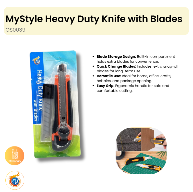MyStyle Heavy Duty Knife with Blades
