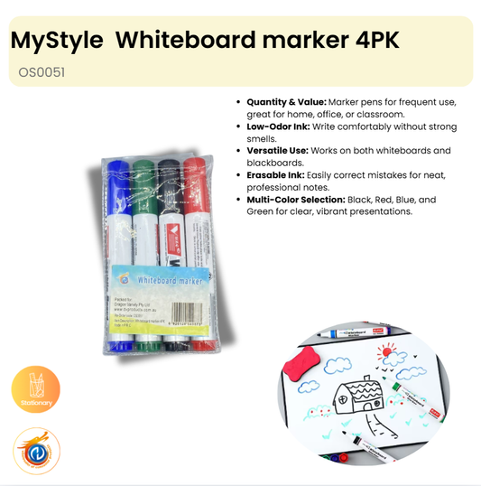 Whiteboard marker 4PK