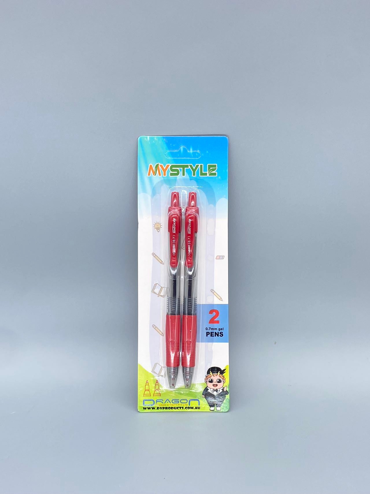 Red Gel Pen 2pcs