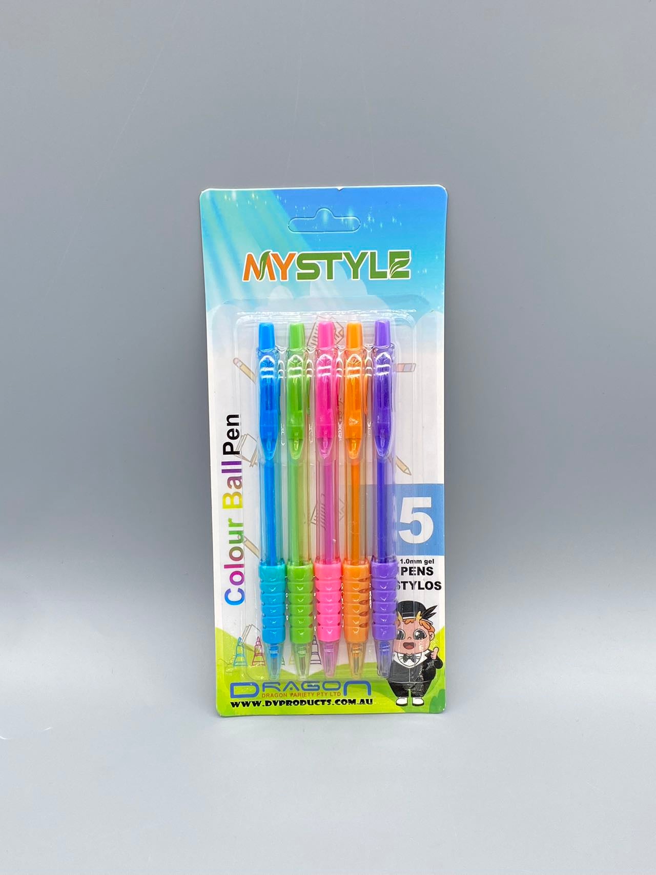 Colour Ball Pen 5pcs