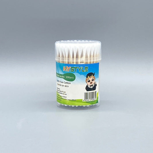 Cotton swab w bamboo stick 100pcs