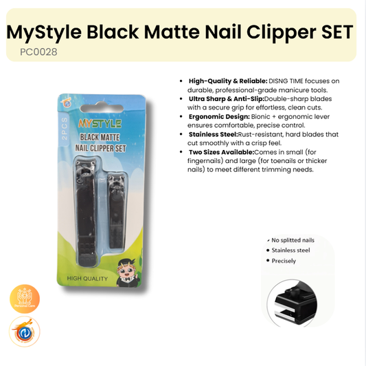 Black Matte Nail Clipper SET