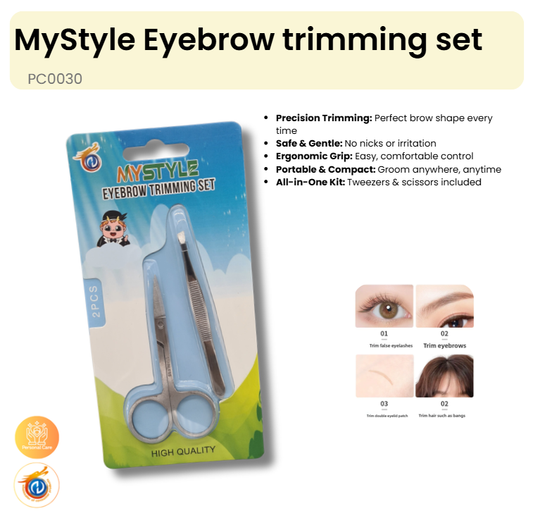 Eyebrow trimming set