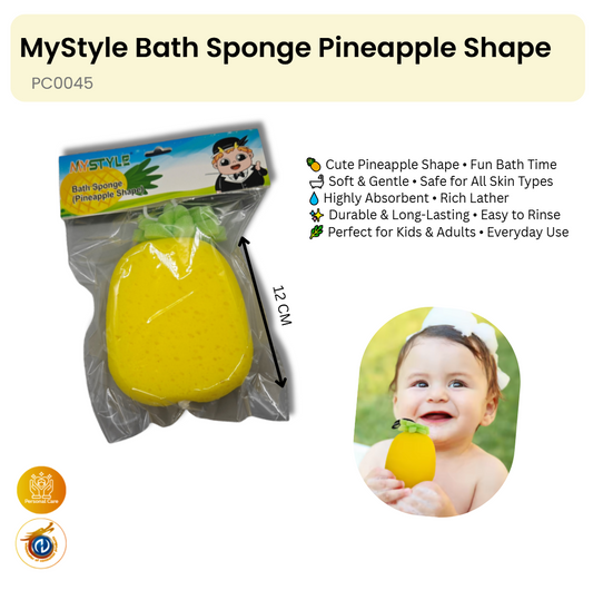 Bath Sponge Pineapple Shape