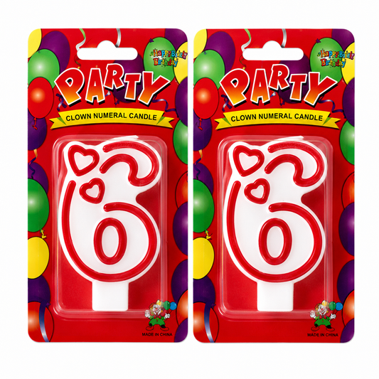 Numberic Birthday Candle No 6