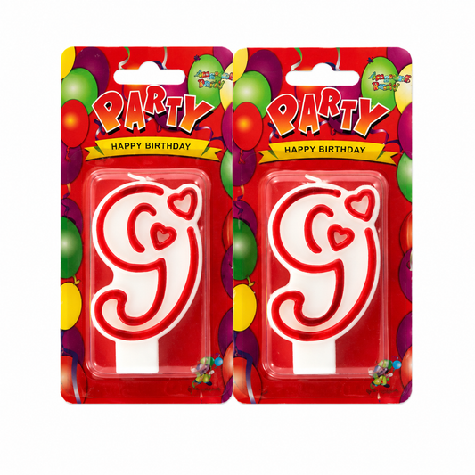 Numberic Birthday Candle No 9
