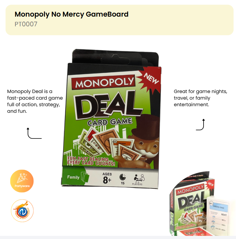 Monopoly No Mercy GameBoard