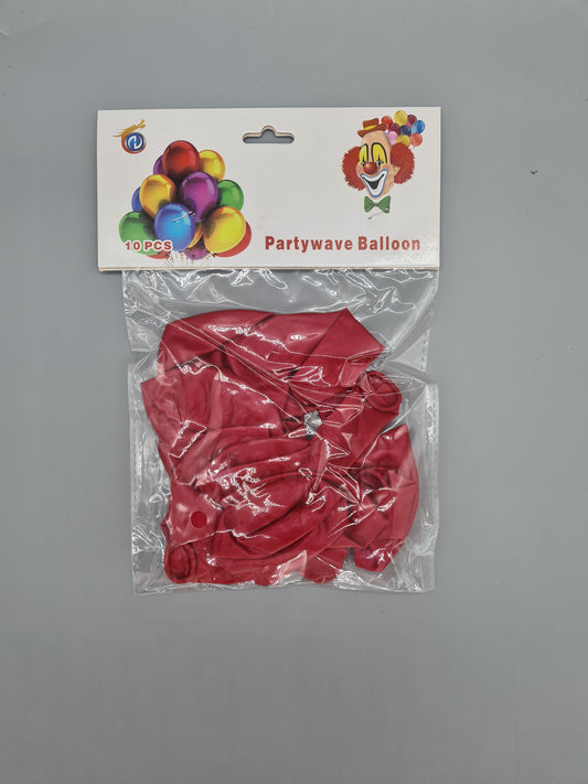 Partywave balloon red10pcs