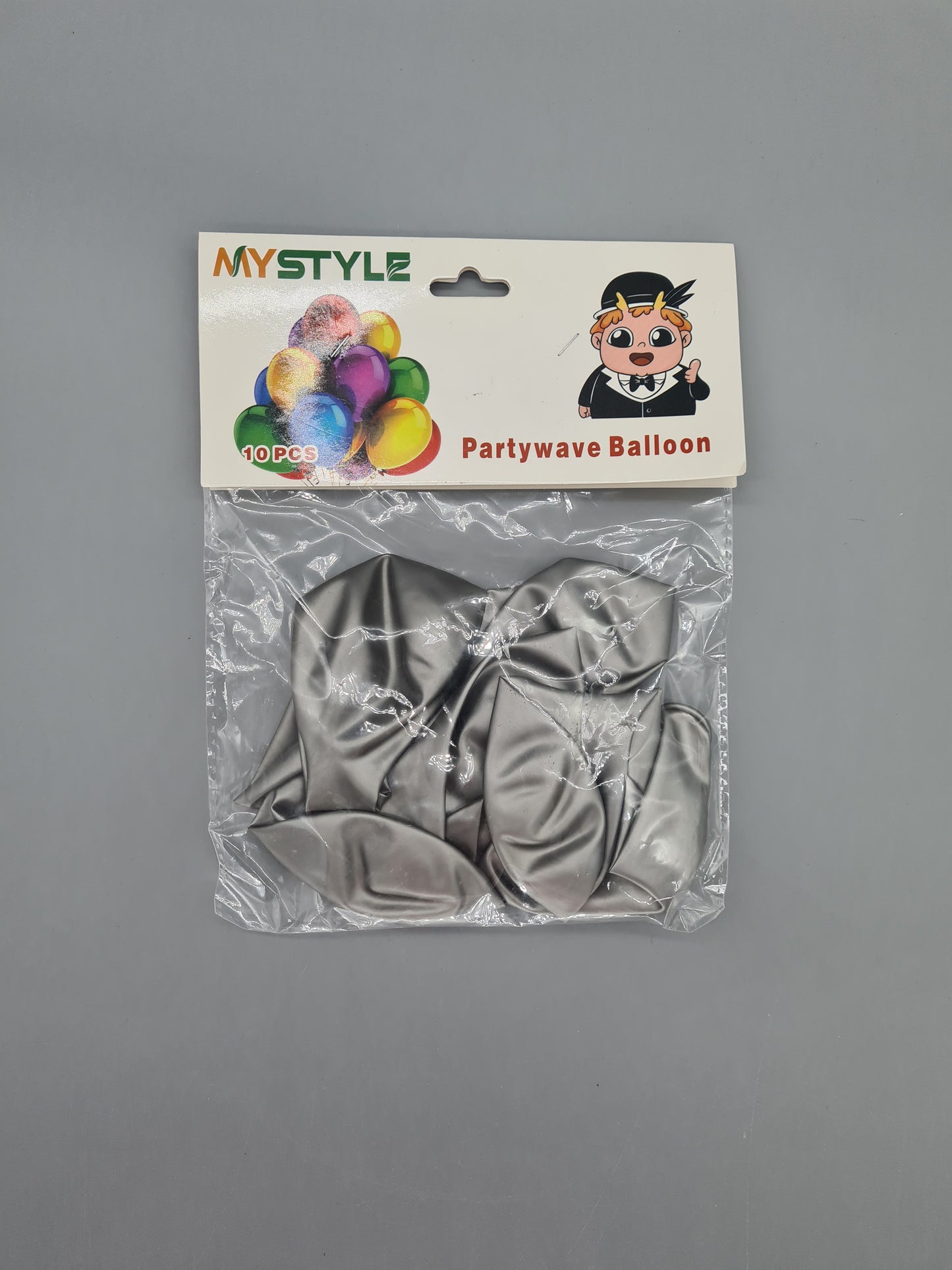 Partywave balloon silver 10pcs