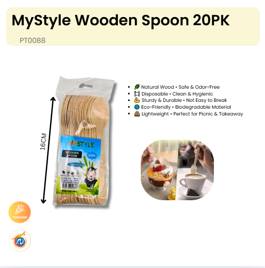 Wooden Spoon 20PK
