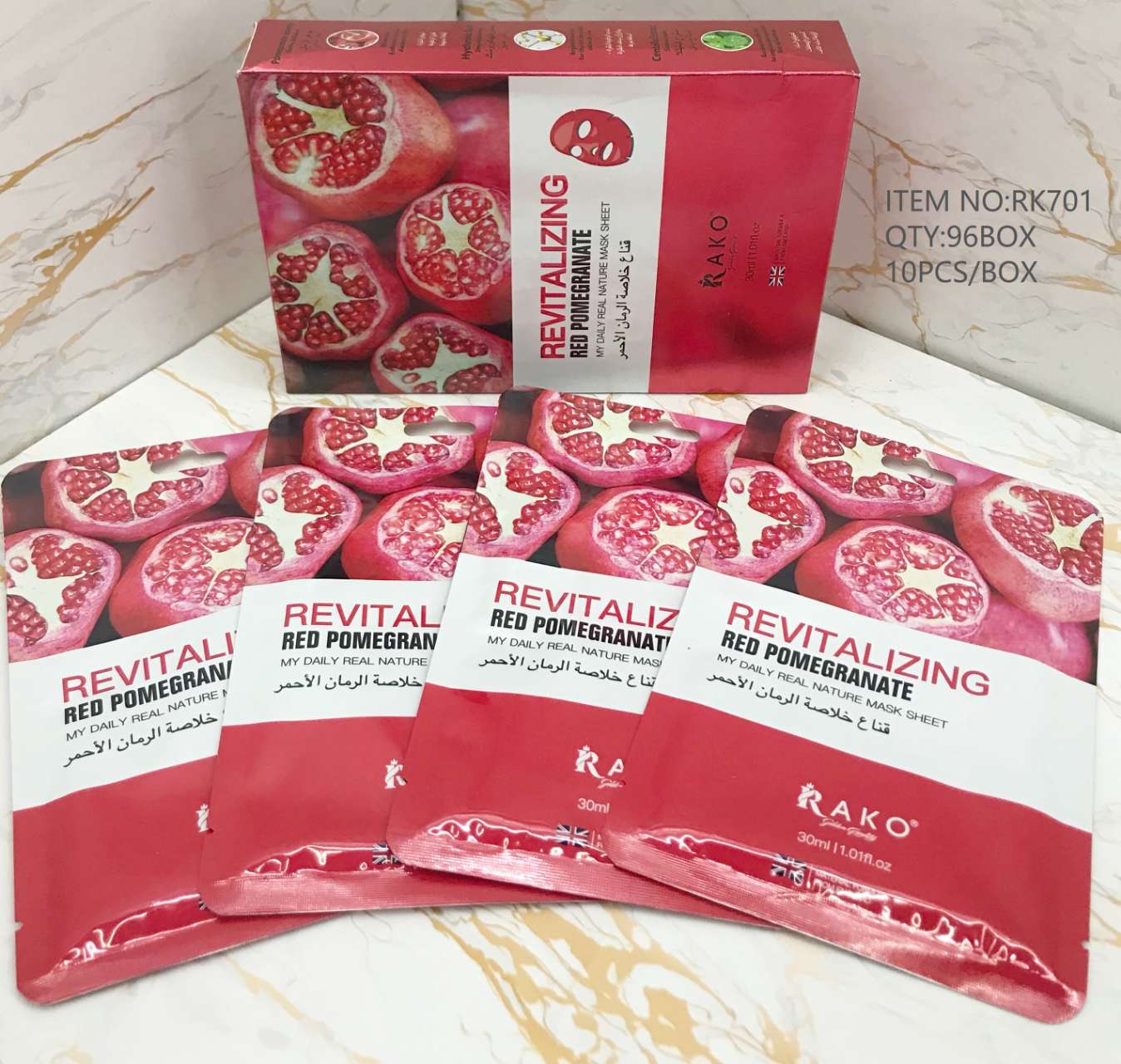 RAKO Revitalizing Red Pomegranate Mask