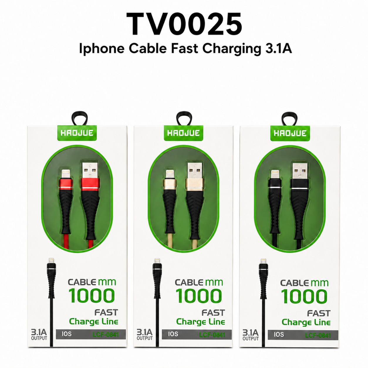 Iphone Cable Fast Charging 3.1A